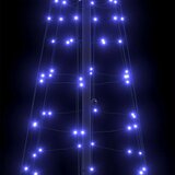 vidaXL LED božično drevesce med 390 LED Modra 250 cm elezo | Shoptok.si