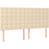  Krevet s oprugama i madracem krem 180x200 cm od tkanine | shoptok.hr