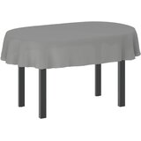  Tkanina za stol Ovalni Svjetlosiva 160 x 220 cm Poliester | shoptok.hr