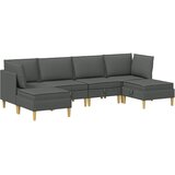  Modularni set sofe sa skladištem 6 pcs Tamnosiva Tkanina | shoptok.hr