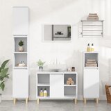 vidaXL Omarica za umivalnik bela 80x33x60 cm inženirski les Cene