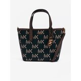 Michael Kors Brown-Black Women's Patterned Leather Handbag 2in1 Open To - Women | shoptok.hr