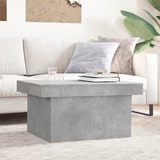 vidaXL Klubska mizica betonsko siva 100x55x40 cm inženirski les