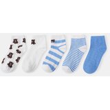 Sinsay Set čarapa s medvjedićima, prugama i točkicama 5 pack | shoptok.hr