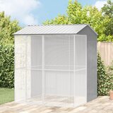 vidaXL Čarobnjak za ptice Siva 215x210x247 cm Čelik | shoptok.hr