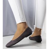 Gemre Grey Eco-Suede Ballet Flats Jules | shoptok.hr