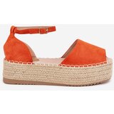 Boto Women's espadrilles on a platform with weaving orange Selise | Shoptok.si