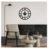 WALLXPERT dekorativni metalni zidni sat pari black | ePonuda.com