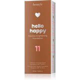 Benefit Hello Happy Flawless Brightening Foundation tekoči puder za osvetljevanje SPF 15 odtenek 11 Dark Neutral 30 ml | Shoptok.si