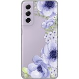  silikonska maska za Samsung G990 Galaxy S21 FE Blue Roses Print Skin providna Cene