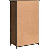  Visoka komoda smeđa boja hrasta 62x32x103,5cm konstruirano drvo | shoptok.hr