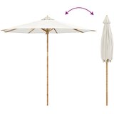  Vrtni suncobran Krem bijela Ø 270 x 260 cm bambus | Eponuda.ba