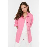Trendyol Pink Denim Shirt Jacket Cene