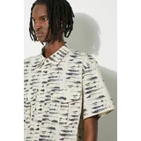 Filson Pamučna košulja Washed SS Feather za muškarce, boja: bež, relaxed, s klasičnim ovratnikom, FMCAM0007