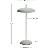 Kave Home Svetlo zelena LED zatemnitvena namizna svetilka s kovinskim senčilom (višina 35 cm) Porte – | Shoptok.si