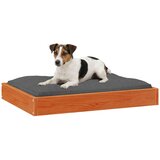  Krevet za psa Vosak smeđa 72 x 54 x 9 cm Čvrsto borovo drvo | shoptok.hr