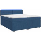  Boxspring krevet s madracem Plava 200 x 200 cm Tkanina | shoptok.hr