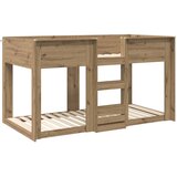  Krevet na kat za djecu Umjetnički hrast 75 x 190 cm | shoptok.hr