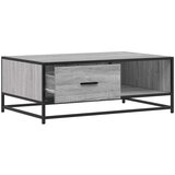 vidaXL Klubska mizica siva sonoma 90x57x35 cm inženirski les in kovina | Shoptok.si