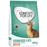 Concept for Life Snižena cijena! 400 g - Sterilised Cats losos