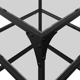  Stolići s prozirnom staklenom površinom 2 kom 40x40x45 cm čelik | shoptok.hr