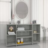 vidaXL Komoda siva boja betona 120 x 30 x 75 cm od iverice Cijene