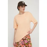 Roxy Bombažna kratka majica Essential Energy ženska, oranžna barva, ERJKT04130