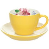 Tognana Skodelica za belo kavo s podstavkom Milk&Breakfast Time 320ml / rumena / porcelan, (21317802) Cene