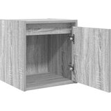  Stenska nočna omarica 2 kosa siva sonoma 38x34x40 cm | Shoptok.si