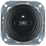  Reblig - Retro porcelanska kućna utičnica bez okvira, 250V/16A, crna | Eponuda.com