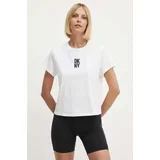 Dkny Pamučna majica za žene, boja: bijela, DP4T9699