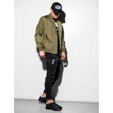 Ombre Muška bomber jakna C439 kaki boje | ePonuda.com