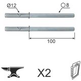 Dabel skriveni nosač police SNP ZNB OK8x100/FI12mm 2kom DBP1 (0204294) Cene