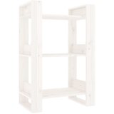 Maison Chic Knjižna omara - Knjižni regal bela 60x35x91 cm trdna borovina, (21724662) Cene