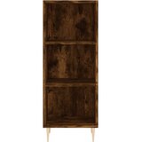  Visoka komoda dimljeni hrast 34,5x34x180cm konstruiranog drva | shoptok.hr