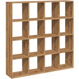 vidaXL Ormarić z knjige boja hrasta 137,5x29x137,5cm konstruirano drvo | shoptok.hr