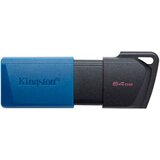 Kingston USB disk 64GB DT Exodia M, 3.2 Gen1, črno moder, drsni priključek, (700156) | Shoptok.si