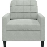 vidaXL Fotelja svjetlosiva 60 cm baršunasta | shoptok.hr