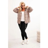 Kesi Włoski Women's Plus Size zip-up cotton sweatshirt fango | shoptok.hr