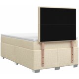  Boxspring krevet s madracem Krem 120 x 190 cm Tkanina | shoptok.hr