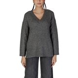 Vila Puloverji VIMIRAZ L/S REV V-NECK KNIT PULLOVER/BF 14099672 Siva cene