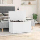  Škrinja za pohranu bijela 84 x 42 x 46 cm od konstruiranog drva | shoptok.hr
