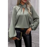 Fenzy Bluza Od Umjetnog Satena, Maslinasta | shoptok.hr