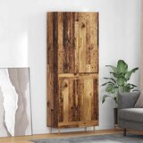 vidaXL Visok predalnik Star les 69,5 x 34 x 180 cm Konstruiran les | Shoptok.si