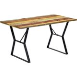 vidaXL blagovaonski stol od masivnog obnovljenog drva 140 x 80 x 76 cm | shoptok.hr