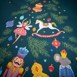 Catherine Lansfield Temno zelena podaljšana posteljnina za zakonsko posteljo 230x220 cm Nutcracker – | Shoptok.si