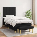 vidaXL Box spring krevet s madracem crni 90x190 cm od tkanine | shoptok.hr