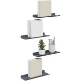  Polica na zidu s policom Zidne 4 pcs Antracit 30 x 9 x 2 5 cm - Antracit 30 x 9 cm 4 | shoptok.hr