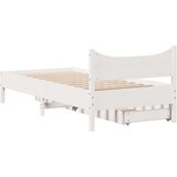 vidaXL Okvir kreveta s ladicama bijeli 75x190 cm od borovine | shoptok.hr
