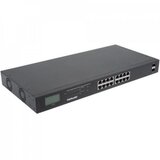 Intellinet 16-Port Gigabit Ethernet PoE+ Switch with 2 SFP Ports, LCD Display, IEEE 802.3at/af Power over Ethernet (PoE+/PoE) Compliant, 370 W, Endspan, 19" Rackmount Cijene